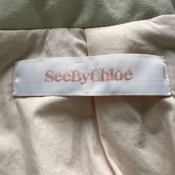 ❗️clearance❗️ See By Chloe - Faux Fur Puffed Jacket Cream Size 36 - Picture 2 of 10